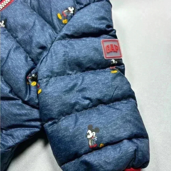 Baby Gap Mickey Mouse Down Coat c Disney 0-6 Months - Picture 4 of 10
